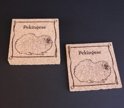 Pekingese Cork Coasters