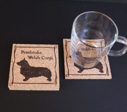 Pembroke Welsh Corgi Cork Coasters