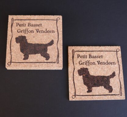 Petit Basset Griffon Vendeen Cork Coasters