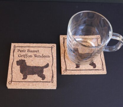 Petit Basset Griffon Vendeen Cork Coasters