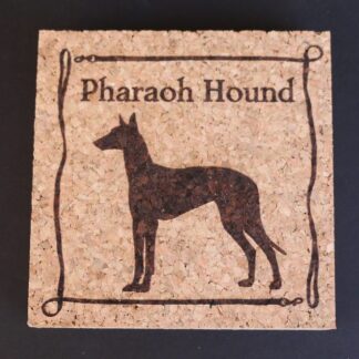 Pharaoh Hound Cork Coasters