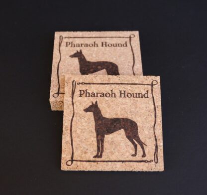 Pharaoh Hound Cork Coasters