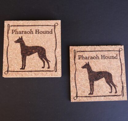 Pharaoh Hound Cork Coasters