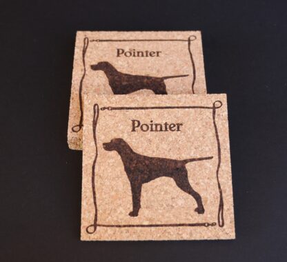 Pointer Cork Coasters