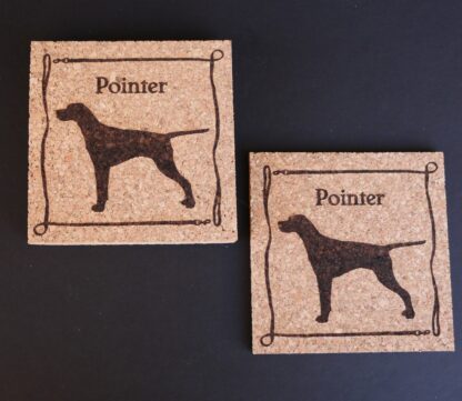 Pointer Cork Coasters