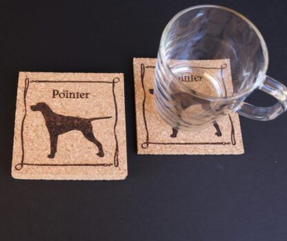 Pointer Cork Coasters