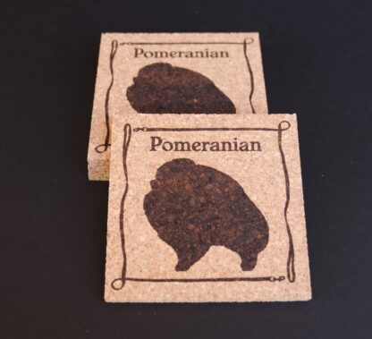 Pomeranian Cork Coasters