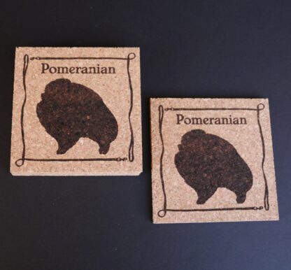 Pomeranian Cork Coasters