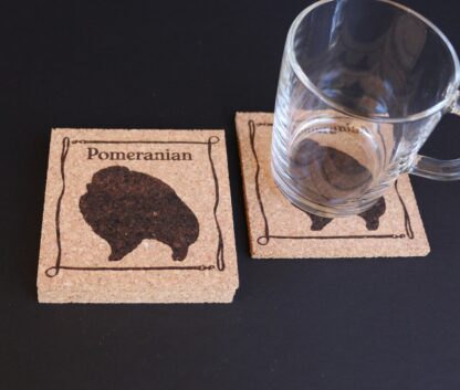 Pomeranian Cork Coasters