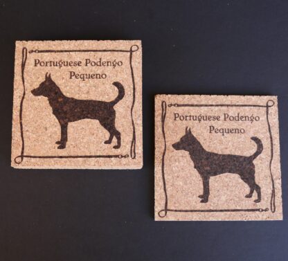 Portuguese Podengo Pequeno Cork Coasters