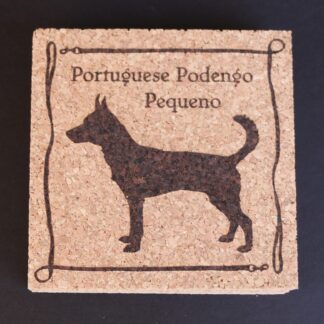 Portuguese Podengo Pequeno Cork Coasters