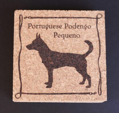 Portuguese Podengo Pequeno Cork Coasters