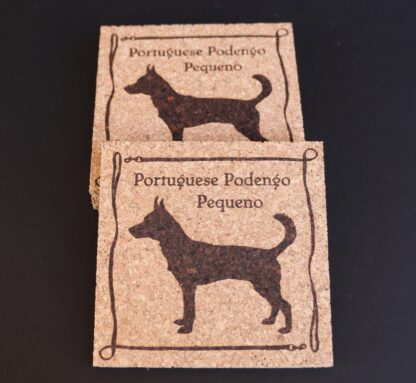 Portuguese Podengo Pequeno Cork Coasters