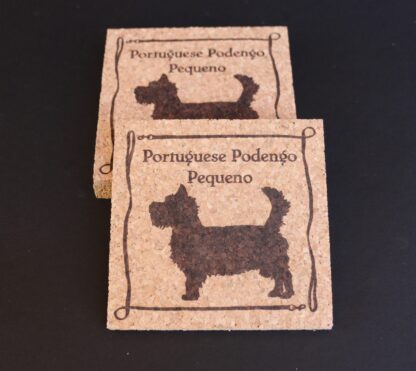 Portuguese Podengo Pequeno Cork Coasters