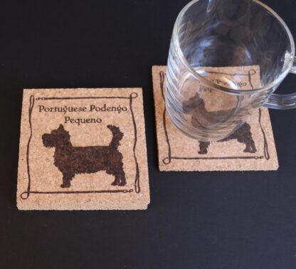 Portuguese Podengo Pequeno Cork Coasters