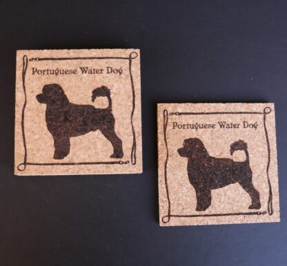 Portuguese Water Dog Cork Coasters