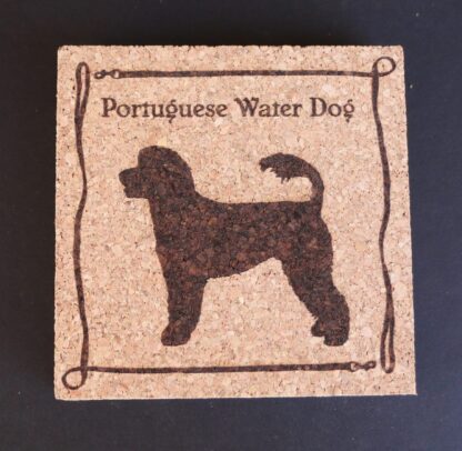 Portuguese Water Dog Cork Coasters