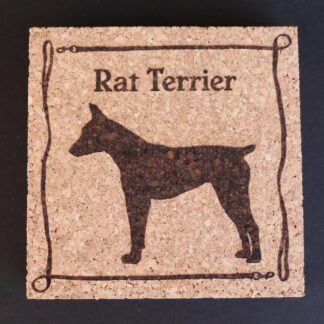 Rat Terrier Cork Coasters