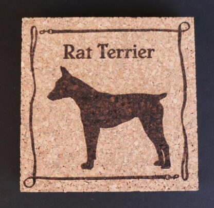 Rat Terrier Cork Coasters