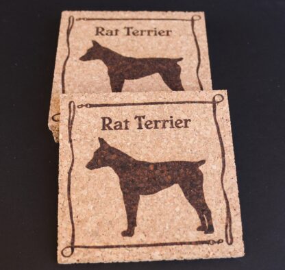 Rat Terrier Cork Coasters