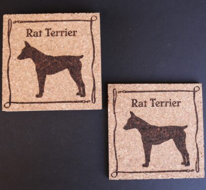 Rat Terrier Cork Coasters