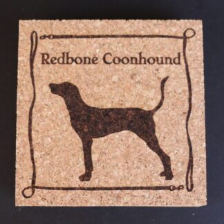 Redbone Coonhound Cork Coasters