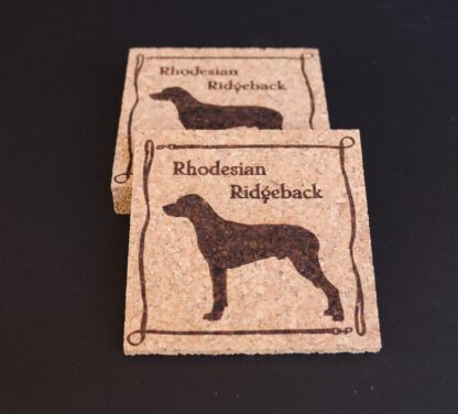 Rhodesian Ridgeback Cork Coasters