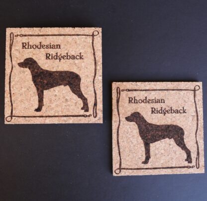 Rhodesian Ridgeback Cork Coasters