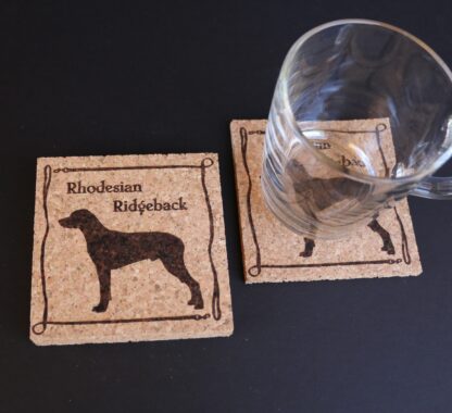 Rhodesian Ridgeback Cork Coasters