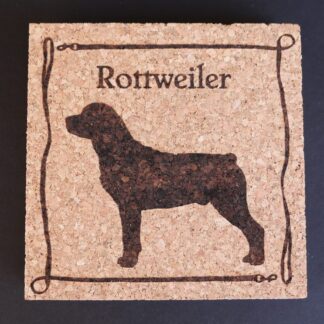 Rottweiler Cork Coasters