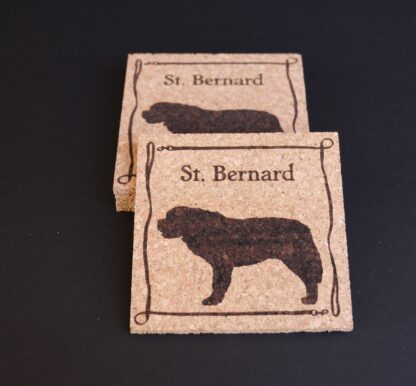 Saint Bernard Cork Coasters