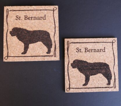 Saint Bernard Cork Coasters