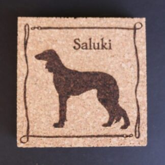 Saluki Cork Coasters