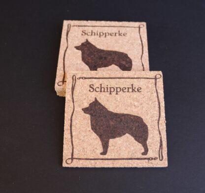 Schipperke Cork Coasters