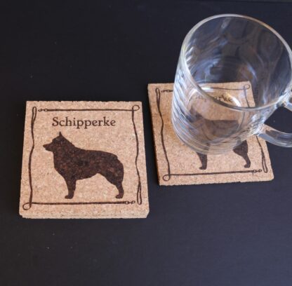 Schipperke Cork Coasters