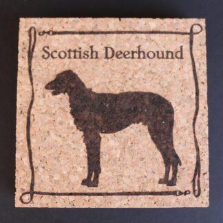 Scottish Deerhound Cork Coasters