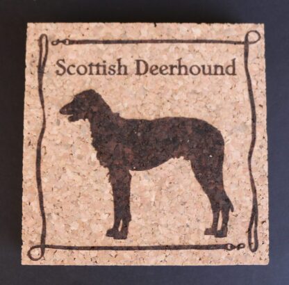 Scottish Deerhound Cork Coasters