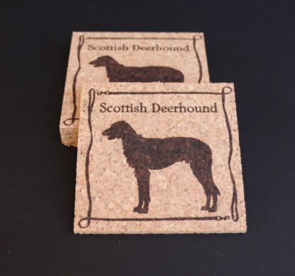 Scottish Deerhound Cork Coasters