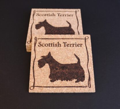 Scottish Terrier Cork Coasters