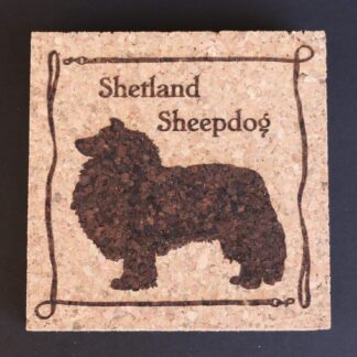 Shetland Sheepdog Cork Coasters