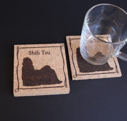 Shih Tzu Cork Coasters