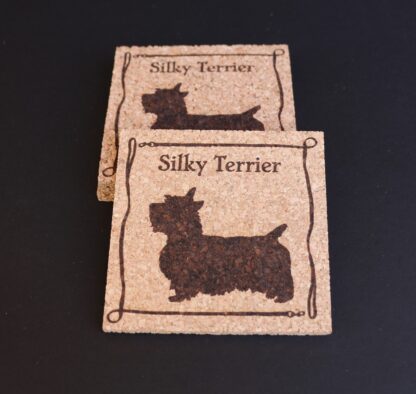 Silky Terrier Cork Coasters