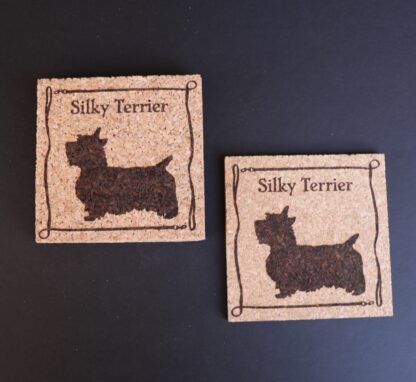 Silky Terrier Cork Coasters