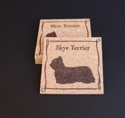 Skye Terrier Cork Coasters