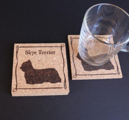 Skye Terrier Cork Coasters