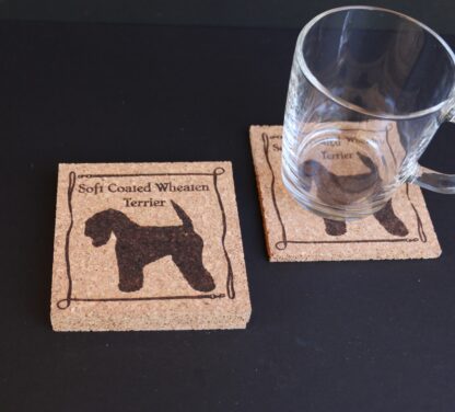 Soft Coated Wheaten Terrier Cork Coasters