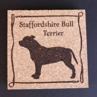 Staffordshire Bull Terrier Cork Coasters