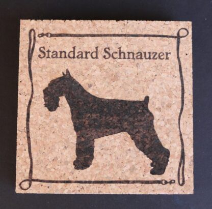 Standard Schnauzer Cork Coasters