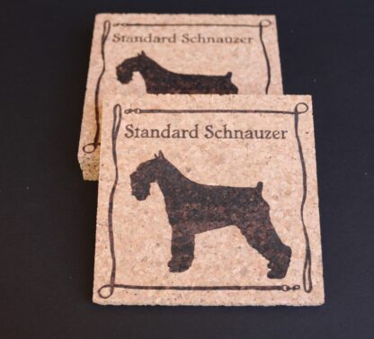 Standard Schnauzer Cork Coasters