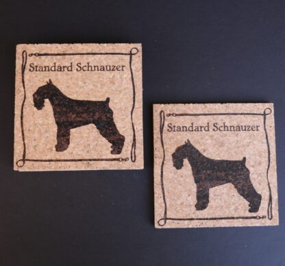 Standard Schnauzer Cork Coasters